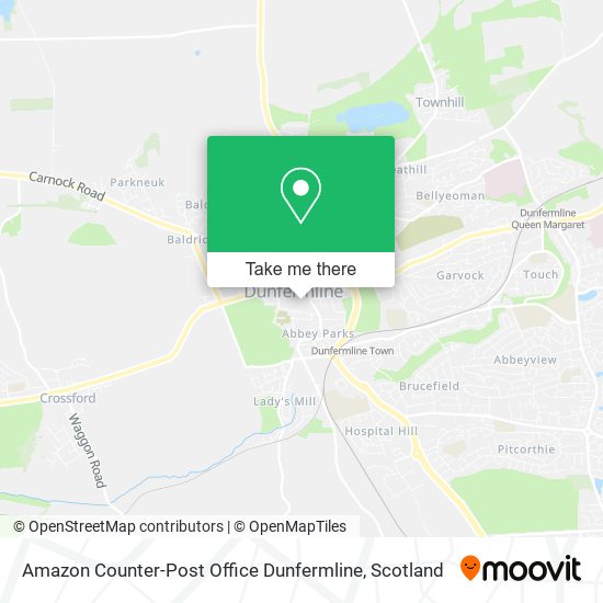 Amazon Counter-Post Office Dunfermline map