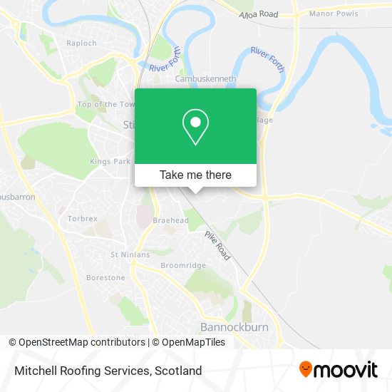 Mitchell Roofing Services map