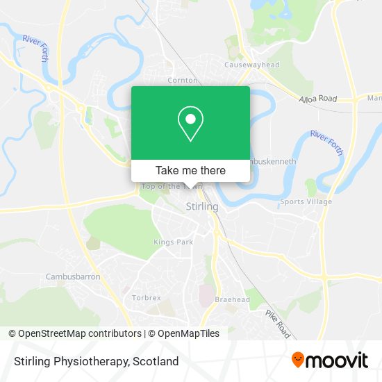 Stirling Physiotherapy map