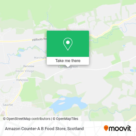 Amazon Counter-A B Food Store map