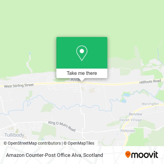 Amazon Counter-Post Office Alva map
