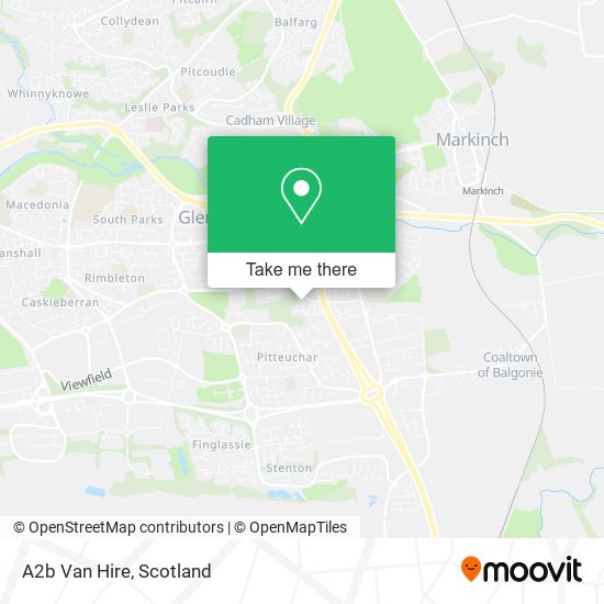 A2b Van Hire map