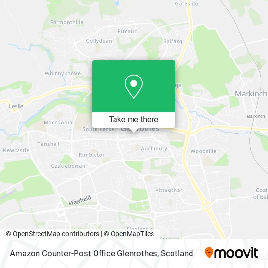Amazon Counter-Post Office Glenrothes map