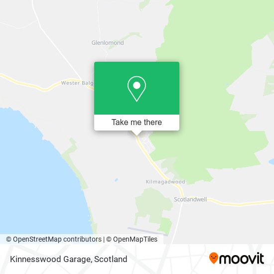 Kinnesswood Garage map