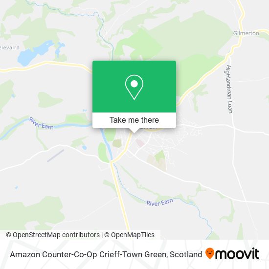Amazon Counter-Co-Op Crieff-Town Green map
