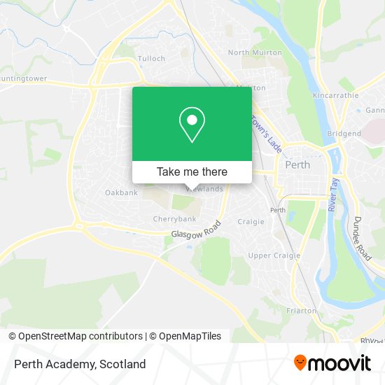 Perth Academy map