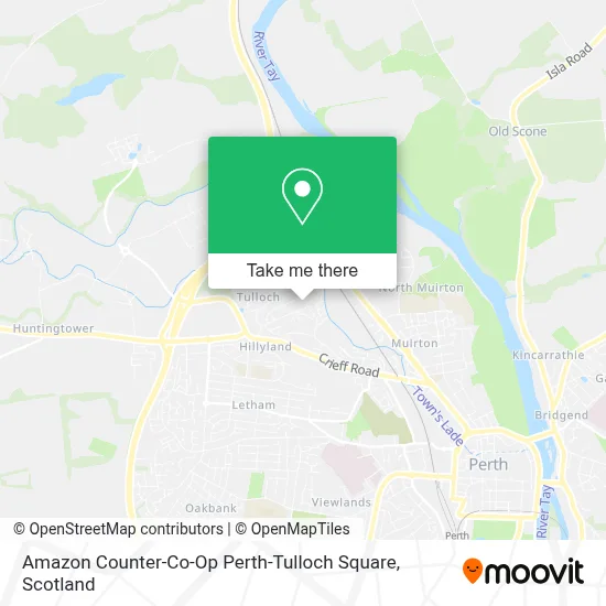 Amazon Counter-Co-Op Perth-Tulloch Square map