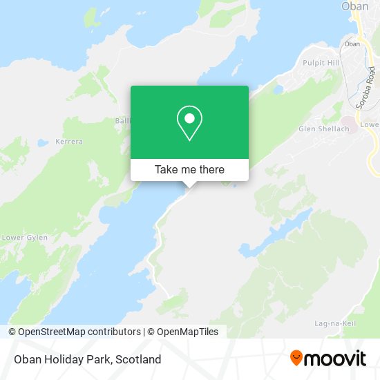 Oban Holiday Park map