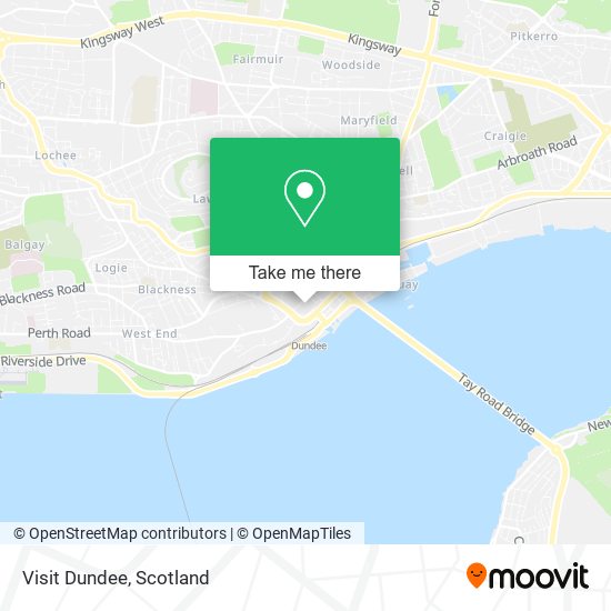 Visit Dundee map