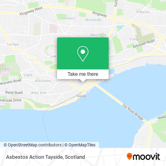 Asbestos Action Tayside map