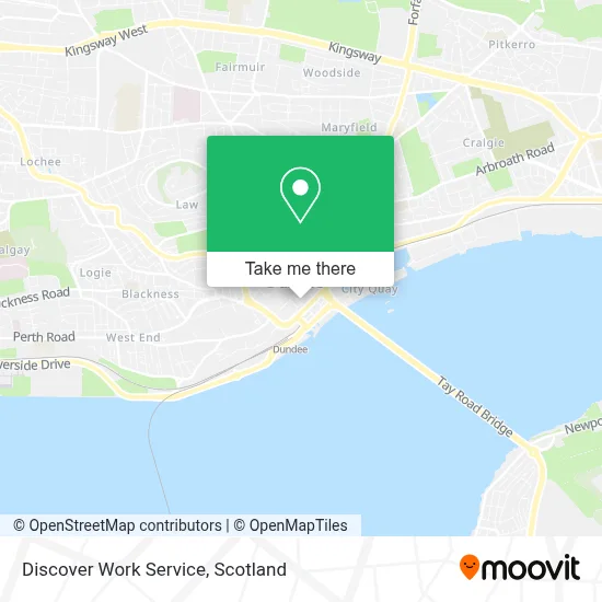 Discover Work Service map