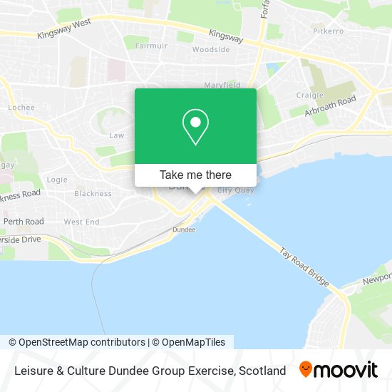 Leisure & Culture Dundee Group Exercise map
