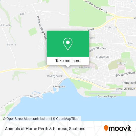 Animals at Home Perth & Kinross map