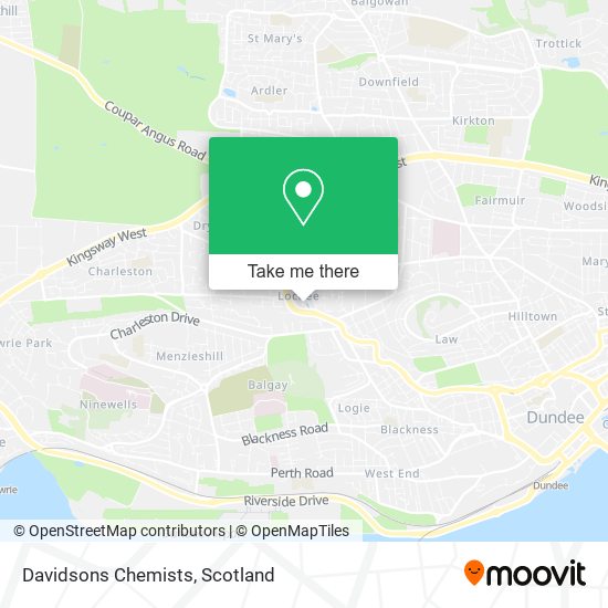 Davidsons Chemists map