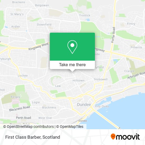 First Class Barber map