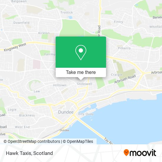 Hawk Taxis map