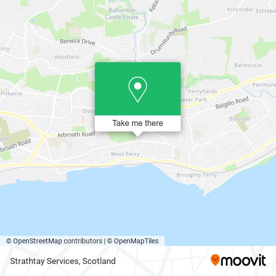 Strathtay Services map