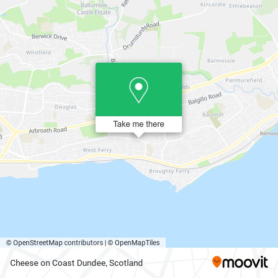 Cheese on Coast Dundee map
