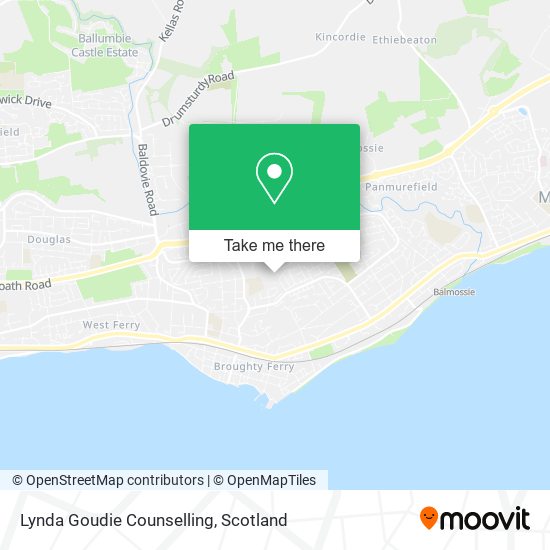 Lynda Goudie Counselling map