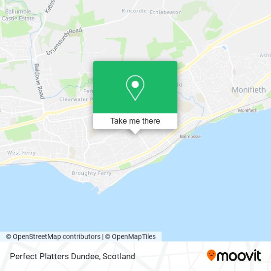 Perfect Platters Dundee map