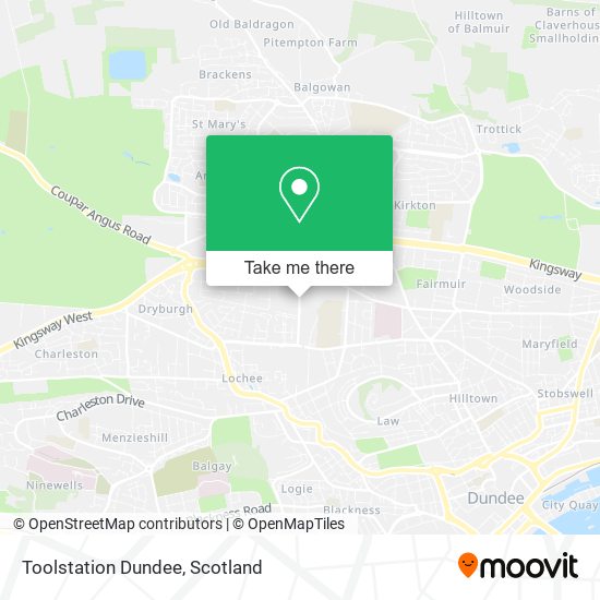 Toolstation Dundee map