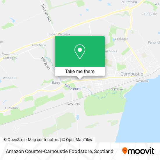 Amazon Counter-Carnoustie Foodstore map
