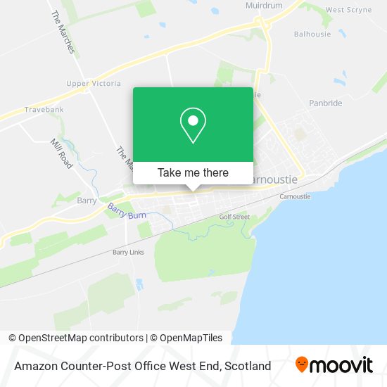Amazon Counter-Post Office West End map