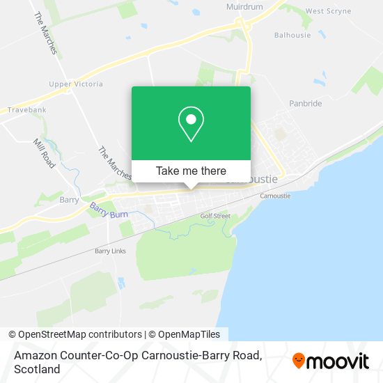 Amazon Counter-Co-Op Carnoustie-Barry Road map