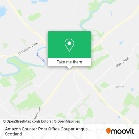 Amazon Counter-Post Office Coupar Angus map