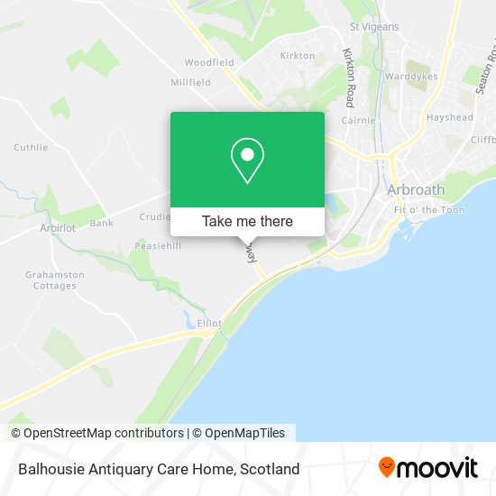 Balhousie Antiquary Care Home map