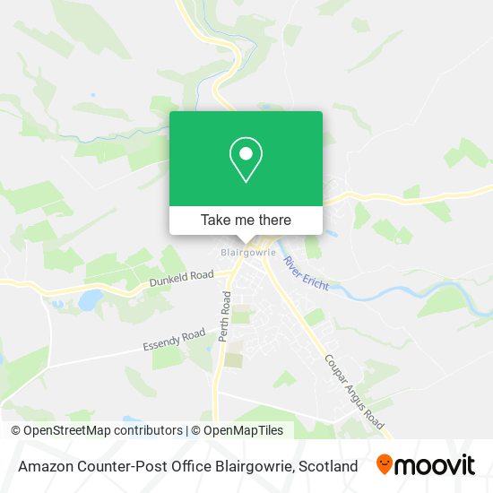 Amazon Counter-Post Office Blairgowrie map