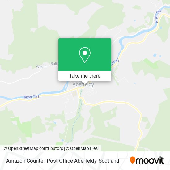 Amazon Counter-Post Office Aberfeldy map