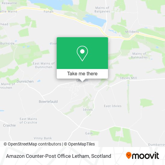 Amazon Counter-Post Office Letham map