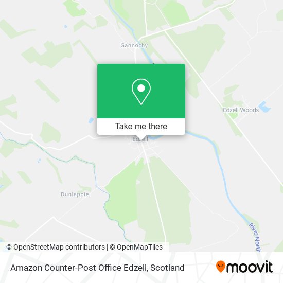 Amazon Counter-Post Office Edzell map