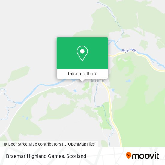 Braemar Highland Games map