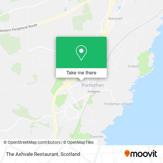 The Ashvale Restaurant map
