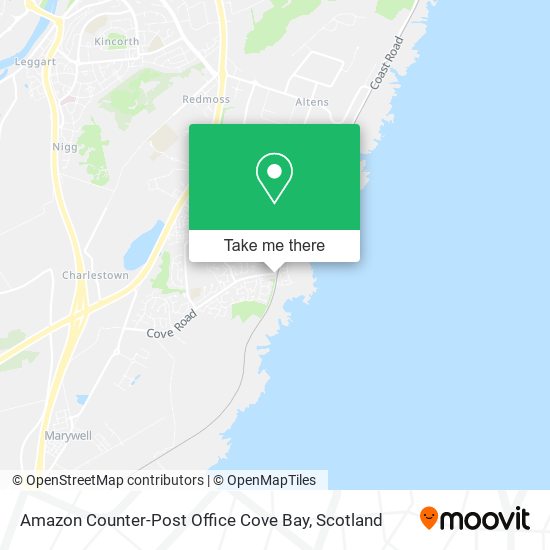 Amazon Counter-Post Office Cove Bay map