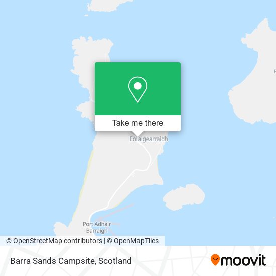 Barra Sands Campsite map