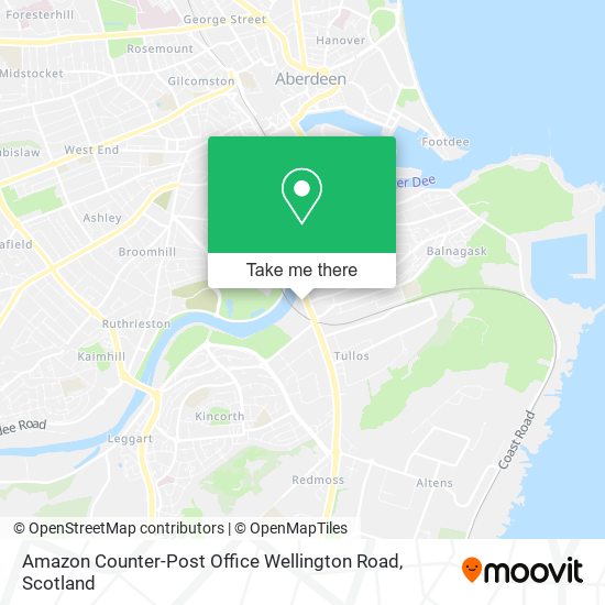 Amazon Counter-Post Office Wellington Road map