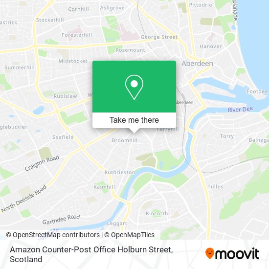 Amazon Counter-Post Office Holburn Street map