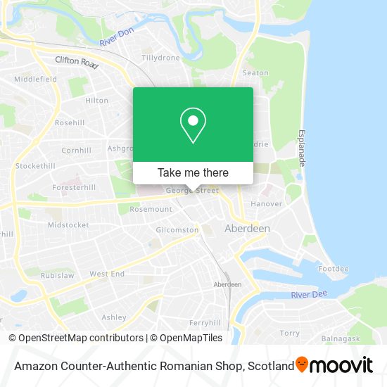 Amazon Counter-Authentic Romanian Shop map