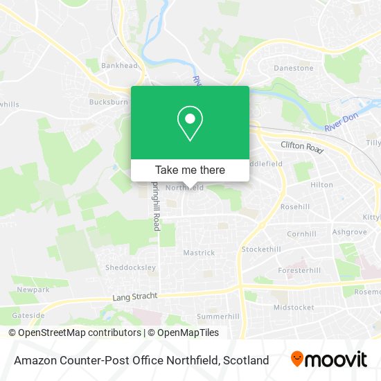 Amazon Counter-Post Office Northfield map