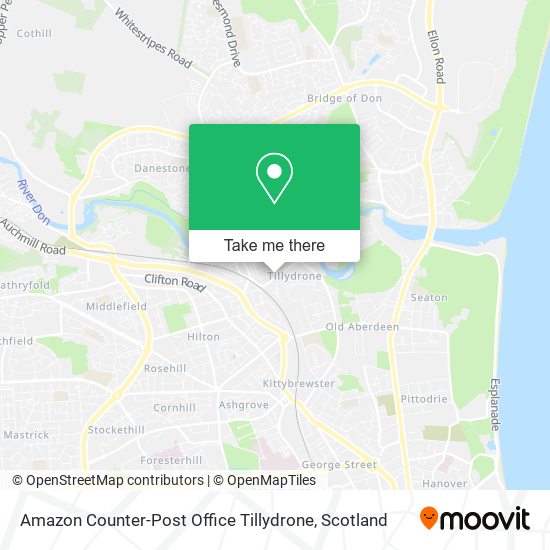 Amazon Counter-Post Office Tillydrone map