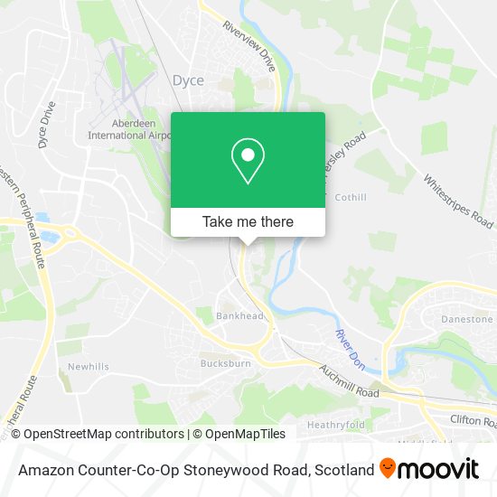 Amazon Counter-Co-Op Stoneywood Road map