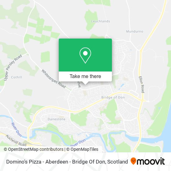 Domino's Pizza - Aberdeen - Bridge Of Don map