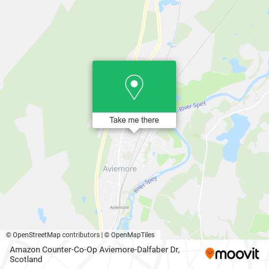 Amazon Counter-Co-Op Aviemore-Dalfaber Dr map