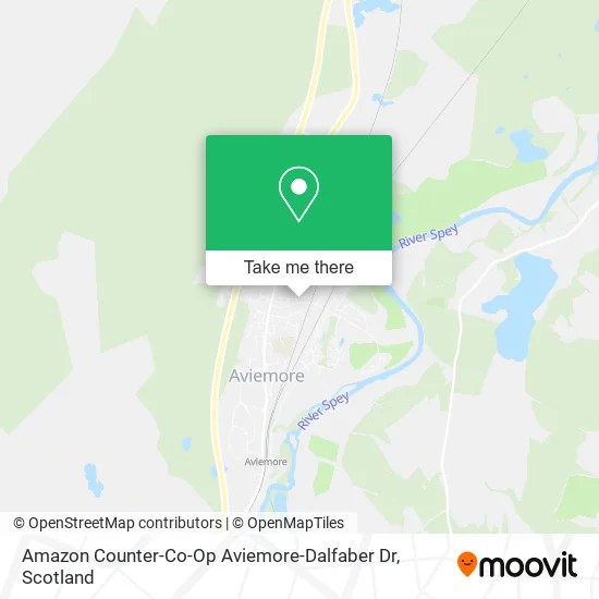 Amazon Counter-Co-Op Aviemore-Dalfaber Dr map