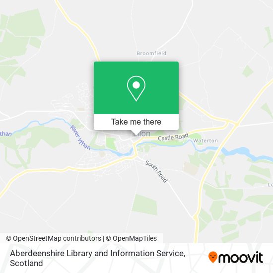 Aberdeenshire Library and Information Service map