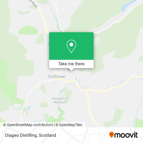 Diageo Distilling map