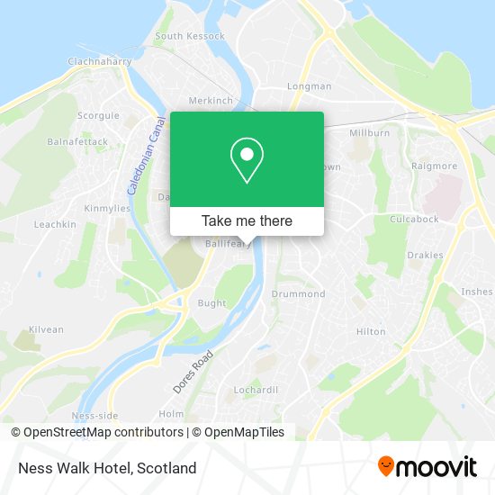Ness Walk Hotel map